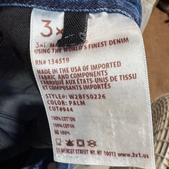 3x1 NYC Cut Off Denim Distress Shorts Sz 25 - Picture 7 of 13